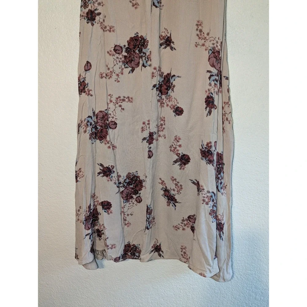 Free People Tree Swing Tunic Dress Small Washed Stone Floral‎ Combo Bohemian